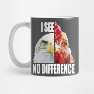 I See No Difference T Shirt for Vegans Mug